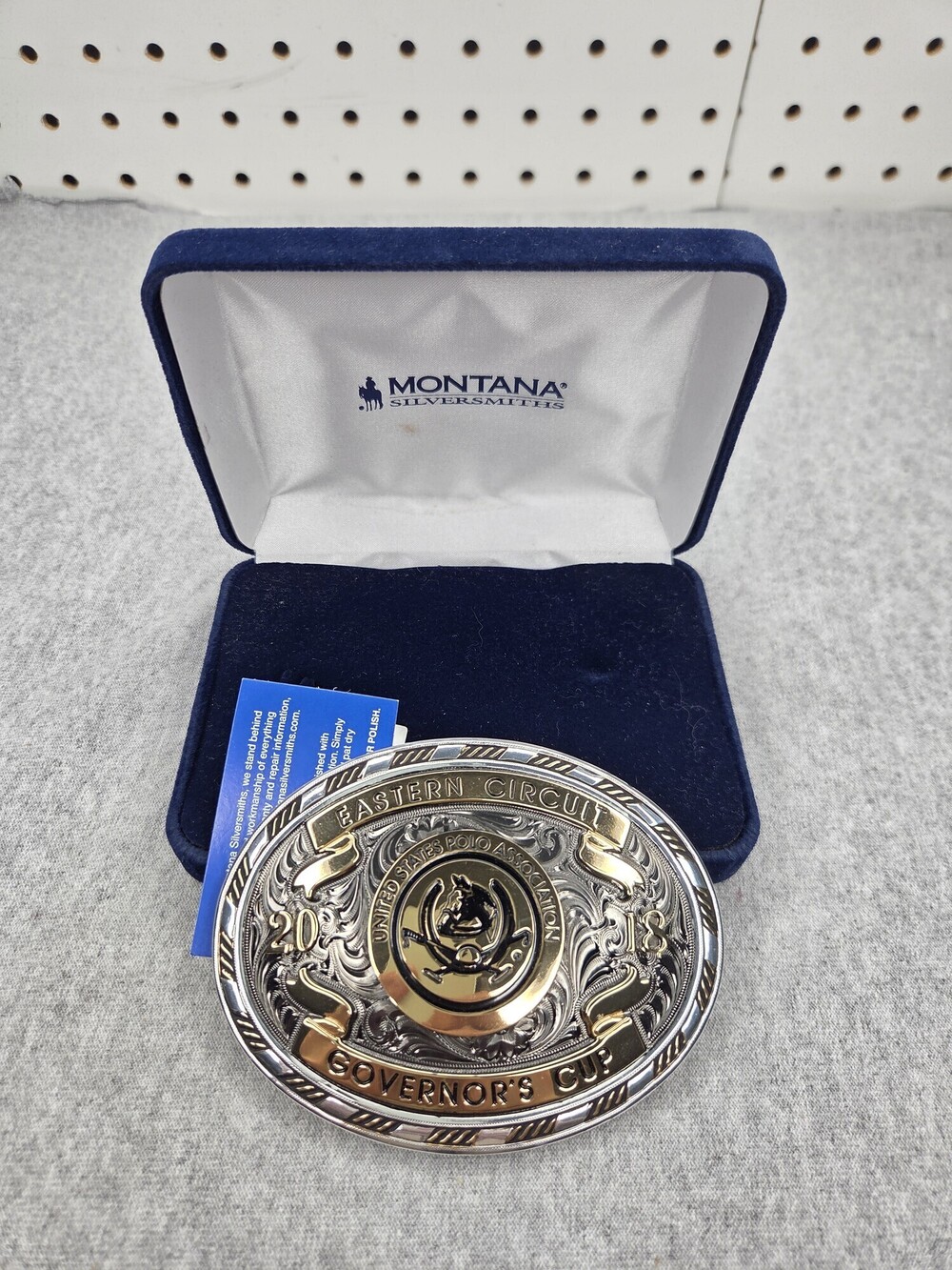 USPA 2018 Eastern Circuit Governors Cup Polo Trophy Belt Buckle New in Box